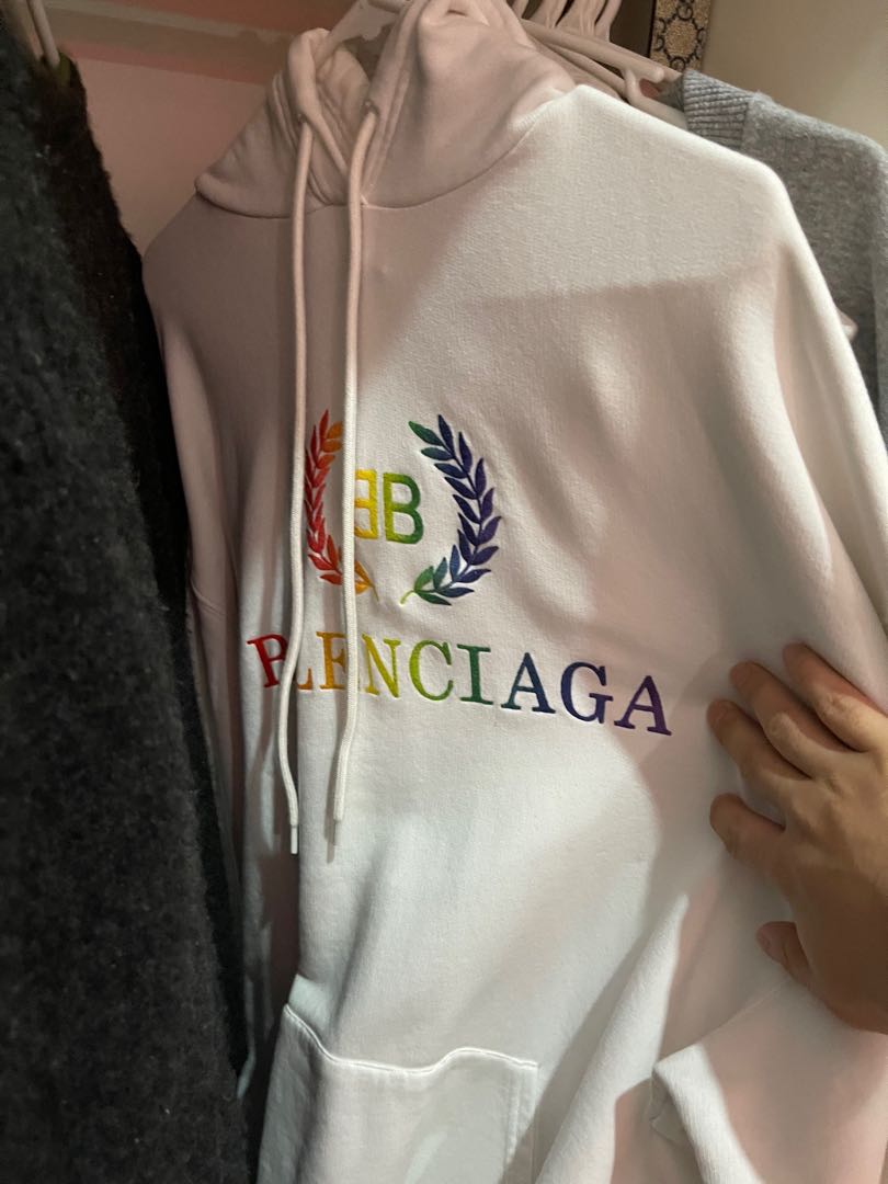 Rainbow balenciaga hoodie online