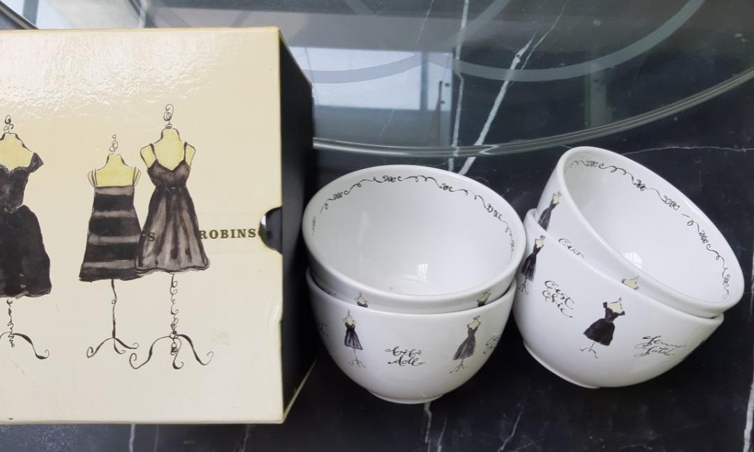 BNIB US designer Rosanna bowls, Furniture & Home Living, Kitchenware