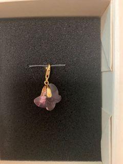 Brand new Swarovski pink butterfly crystal pendant