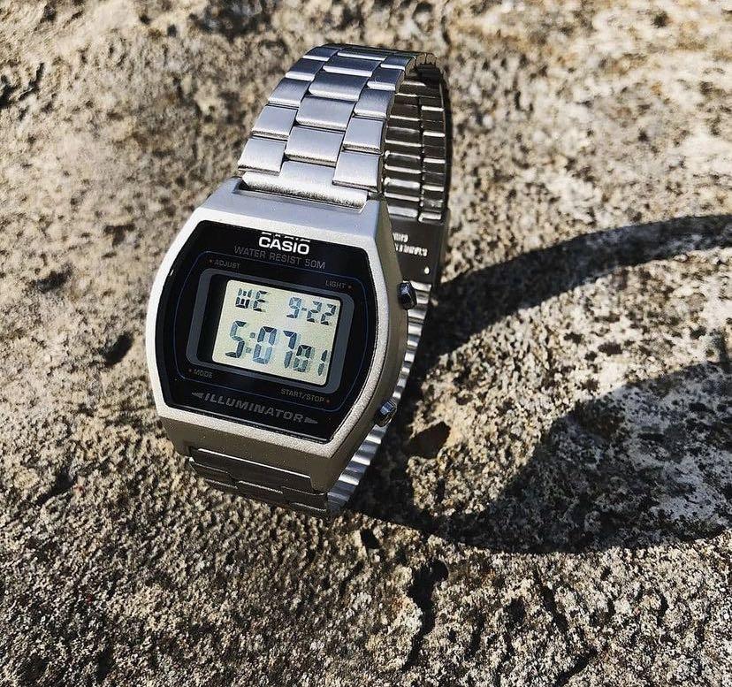 Casio illuminator silver discount