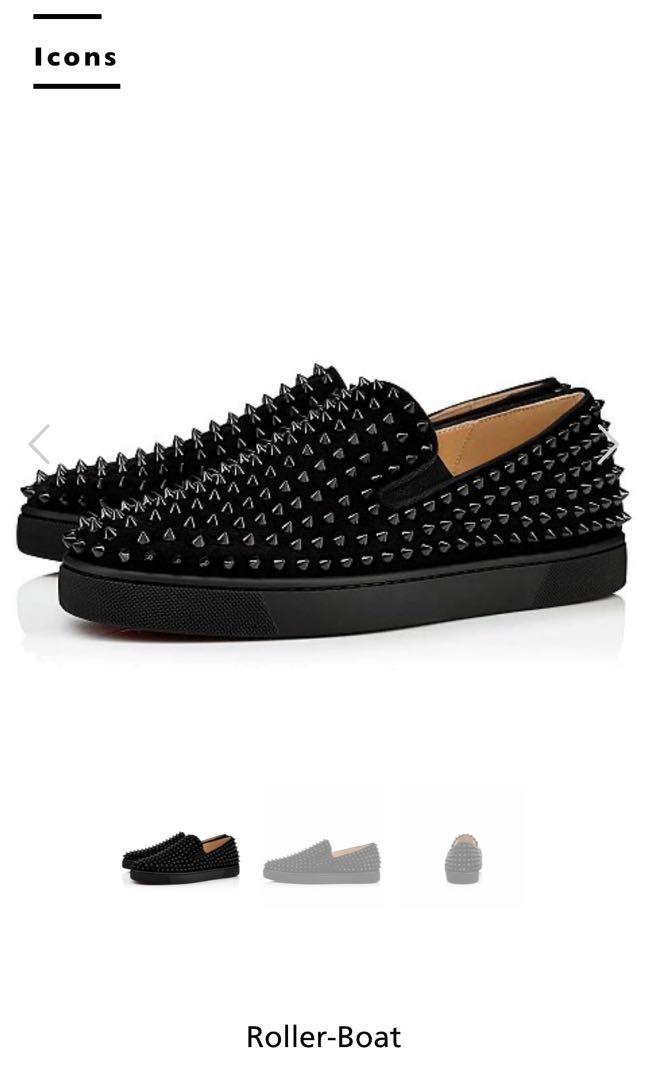 Christian louboutin 2025 roller boat black