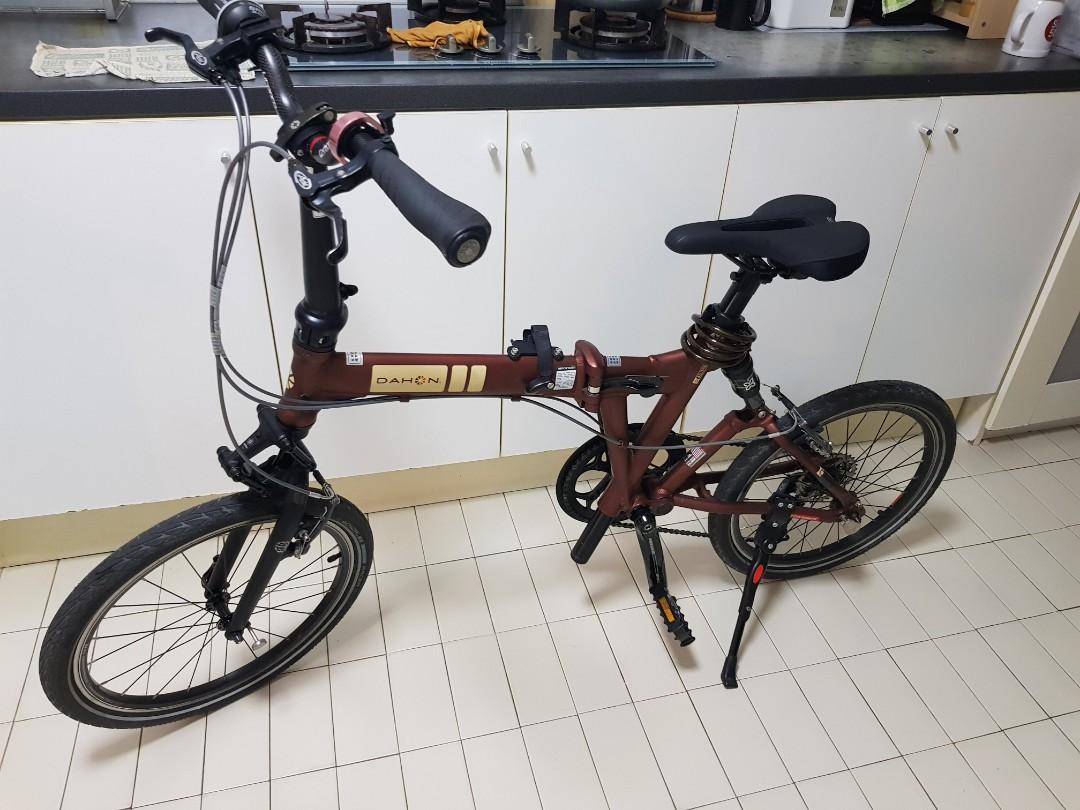 Dahon Rapid P8 20 8 Speed Brown Full Suspension Foldable Cash Carry 950 Can be trade with Dahon K3 Plus