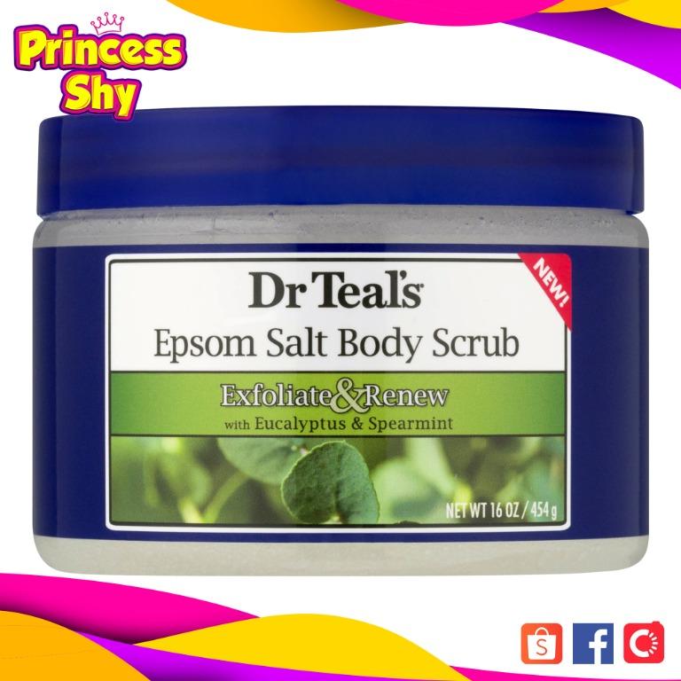 Dr Teal's Exfoliate & Renew Epsom Salt Body Scrub 16 oz with Eucalyptus