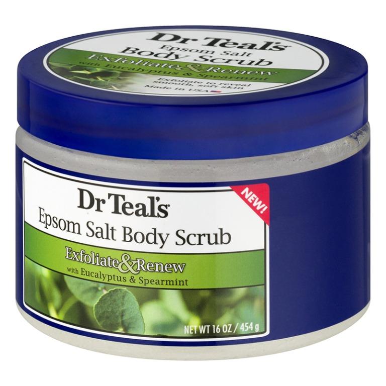 Dr Teal's Exfoliate & Renew Epsom Salt Body Scrub 16 oz with Eucalyptus