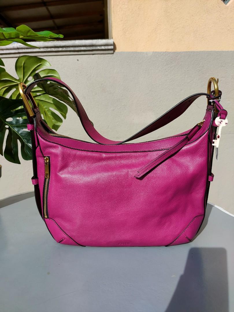 Fossil hannah hobo magenta Women s Fashion Bags Wallets
