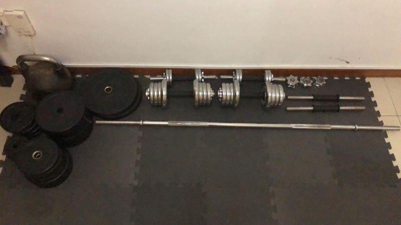 Home gym set 70 kg deals