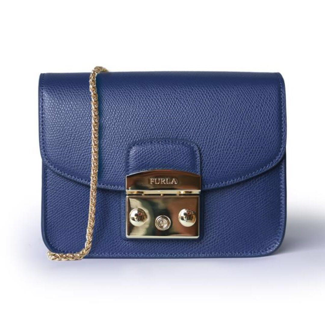Furla metropolis navy deals blue