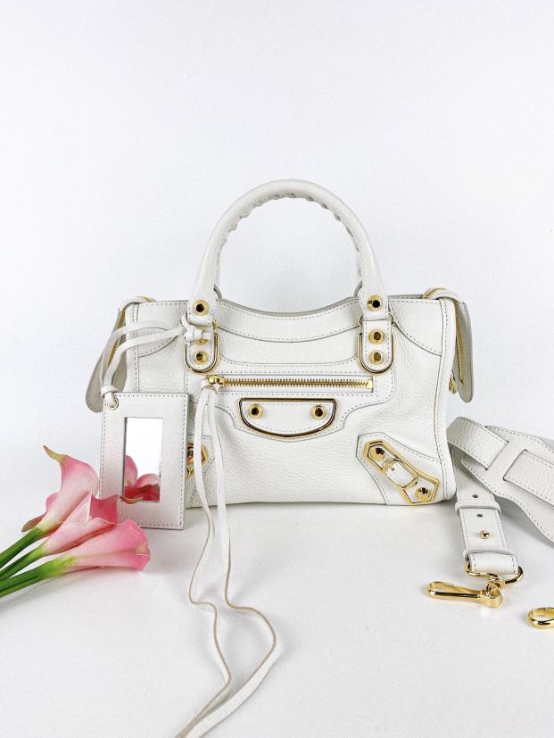 Balenciaga bag mini white sale