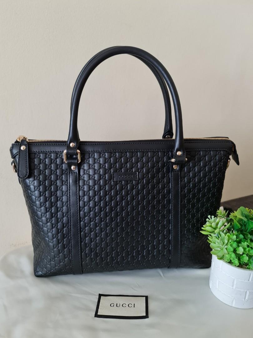 Gucci black guccissima clearance
