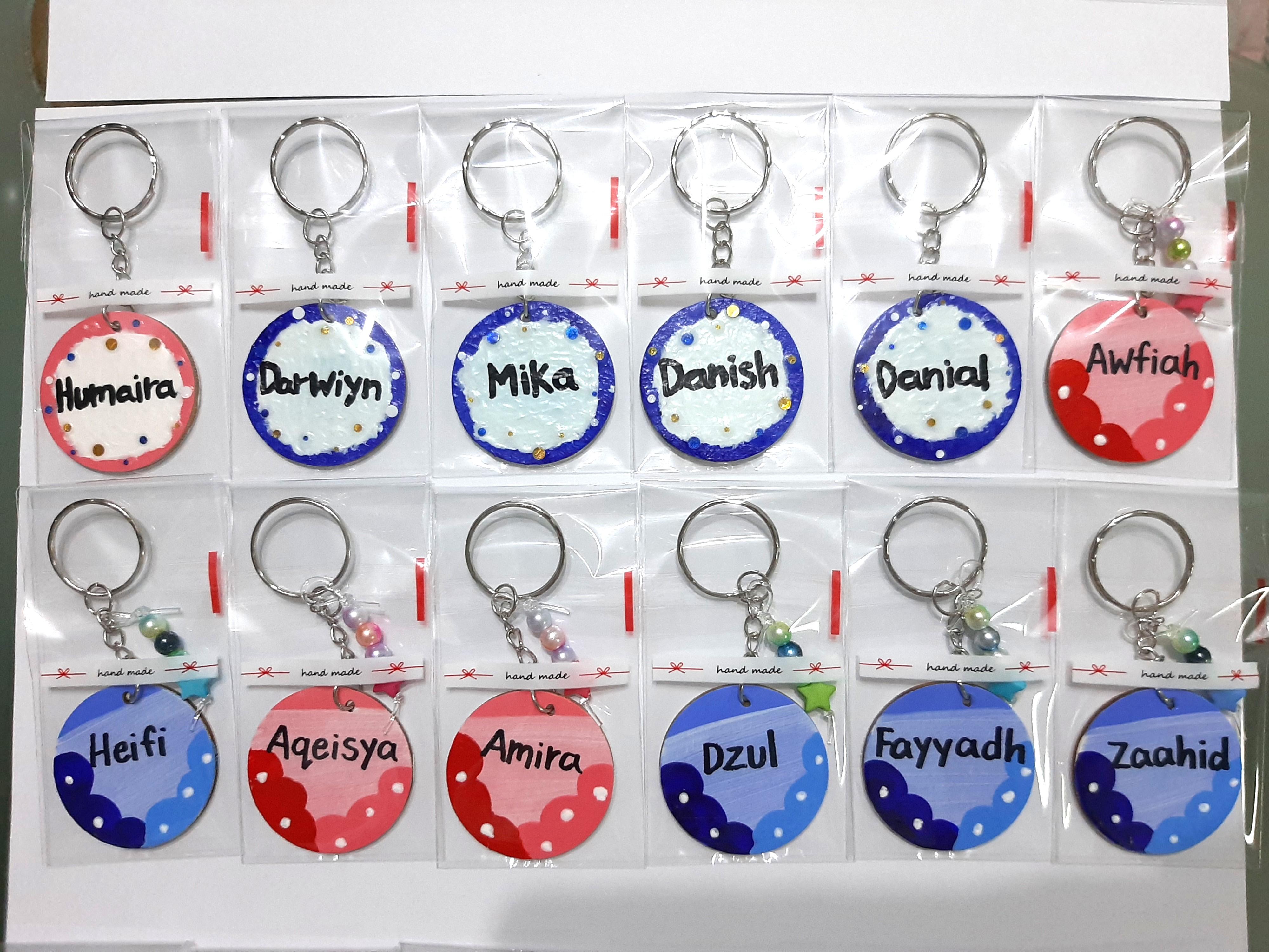 Children's sales name keyrings