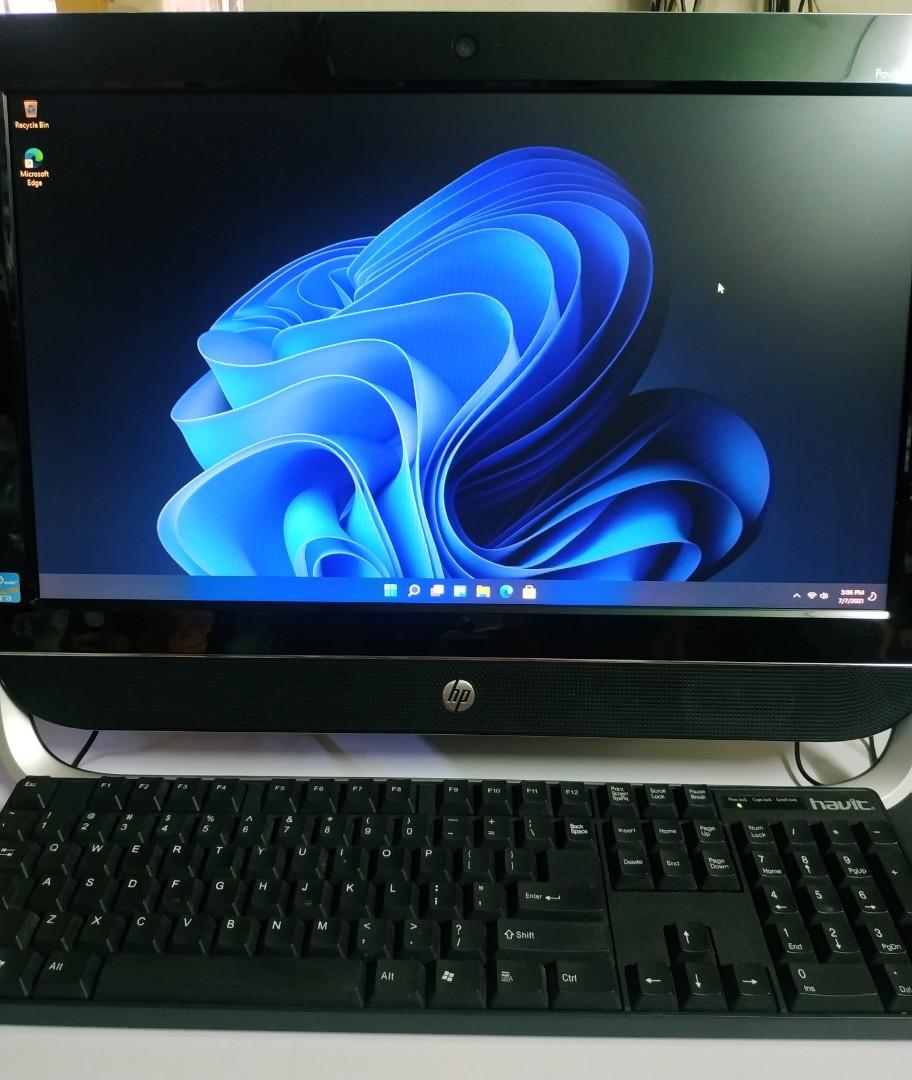 HP Pavilion 20" All in One i3 Quad Thread 3.3 gHz CPU Windows 11 Pro