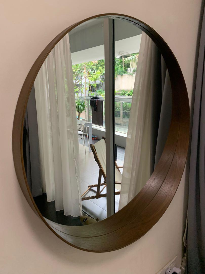 IKEA circle round mirror, Furniture & Home Living, Home Decor, Mirrors on Carousell