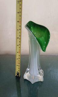 Italian Calalily glass vase (Murano inspired)