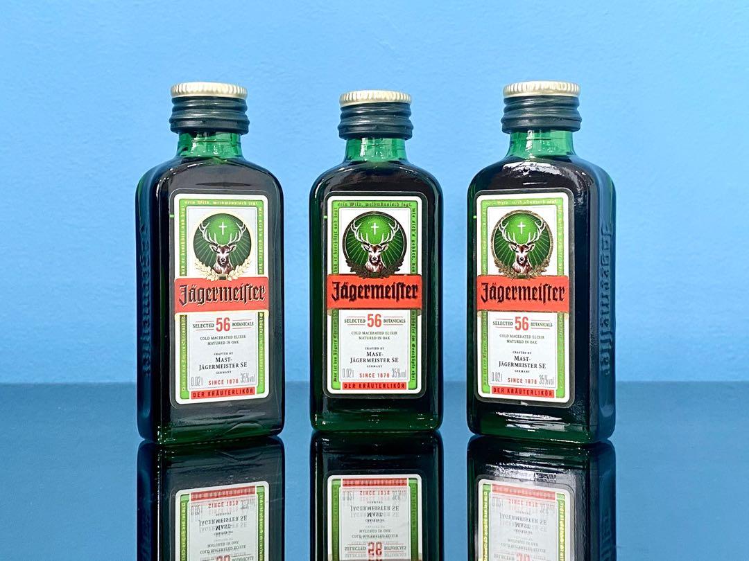 Jagermeister @ Miniature Mini Small Bottle, Alcohol Liquor Herbal Liqueur  For Jager Bomb Cocktail, Food & Drinks, Beverages on Carousell