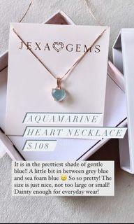 JEXAGEMS Aquamarine Necklace