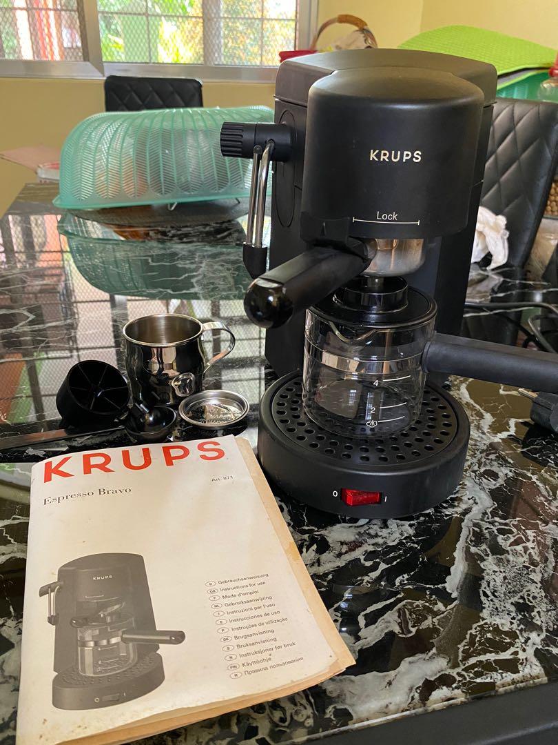 Krups Espresso Bravo Coffee Machine & Cappuccino Maker, TV & Home