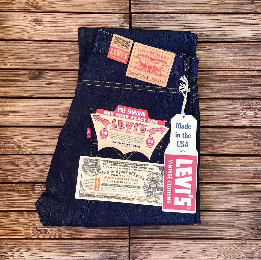 Levis Vintage Clothing LVC 551Z XX Made in USA W31 L34, 男裝, 褲