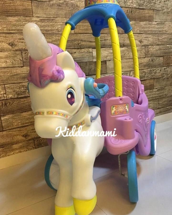Unicorn little tikes carriage sales
