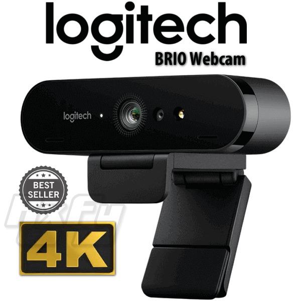 Logitech BRIO 4K Ultra HD Webcam with RightLight and HDR, Black