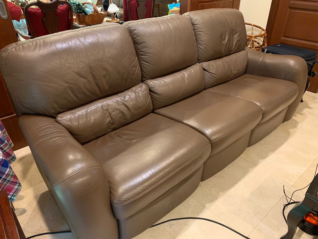 Lorenzo Full Leather Sofa 3 Seater, Lorenzo Leather Furniture