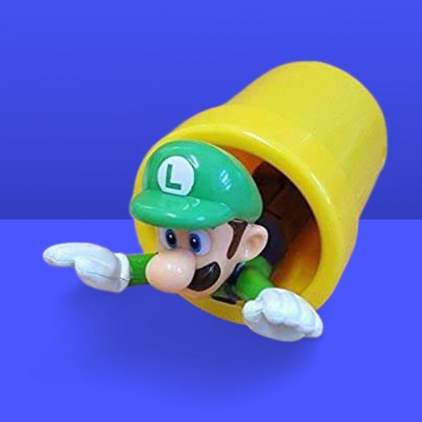 Super mario happy meal Luigi launcher 2017 McDonald unopened new 