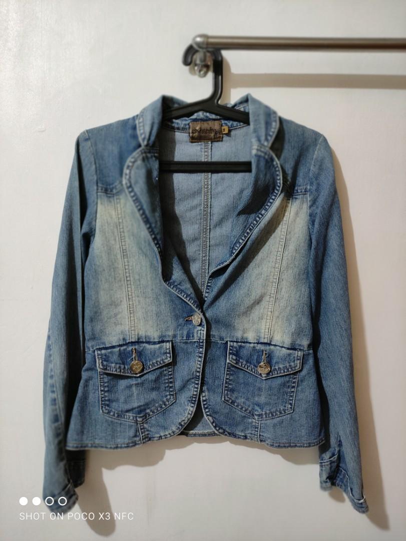 Denim Jacket - Next Jeans brand (Category: Coats, Jackets and Outerwear) located in San Pedro. Submitted by recitea (Listing ID 1099185365, Image 1). Description: I am selling my pre-loved next jeans. Used but not abused RFS: decluttering my closet Size : Medium Shoulders : 19 inches Chest: 31 inches armhole : 17 inches wrist hole: 9 inches Sleeve length : 22.5 inches waist : 30 inches Jacket length : 20 inches Mode of payment: gcash.