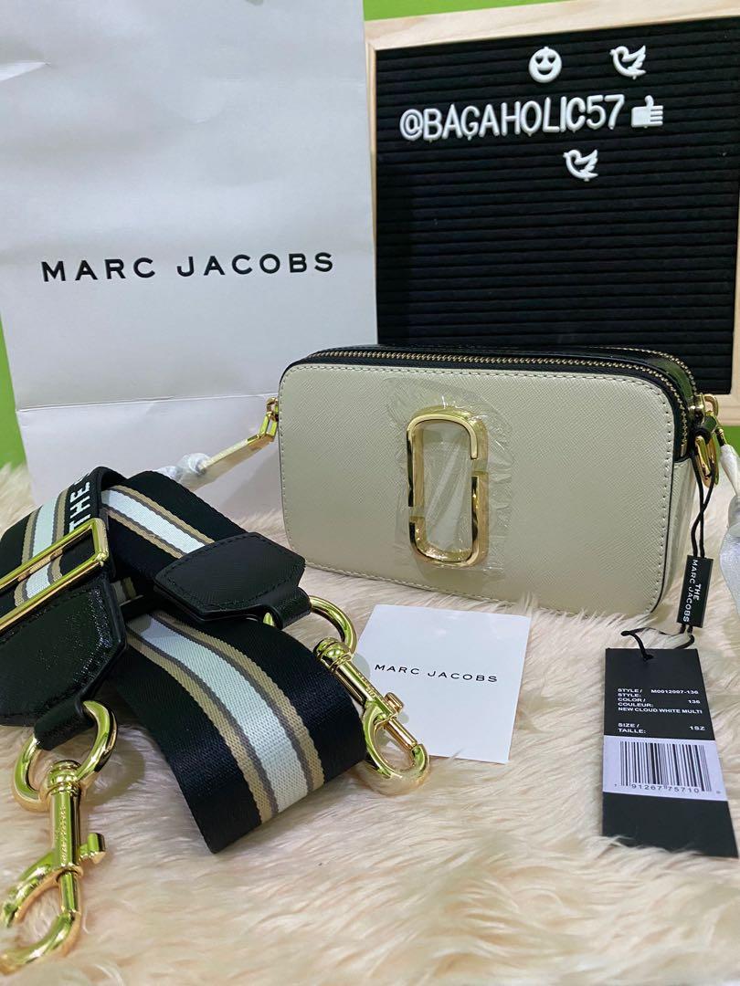 Marc Jacobs Small Snapshot Camera Bag Purse Authentic New Cloud White Multi