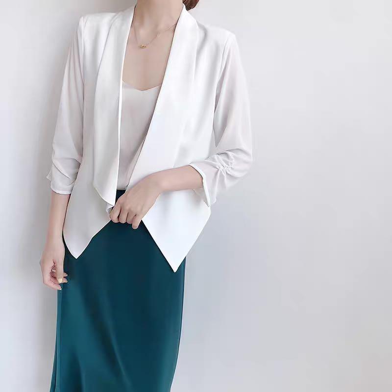 Meryl s Light Summer Chiffon Jacket Women s Fashion Coats