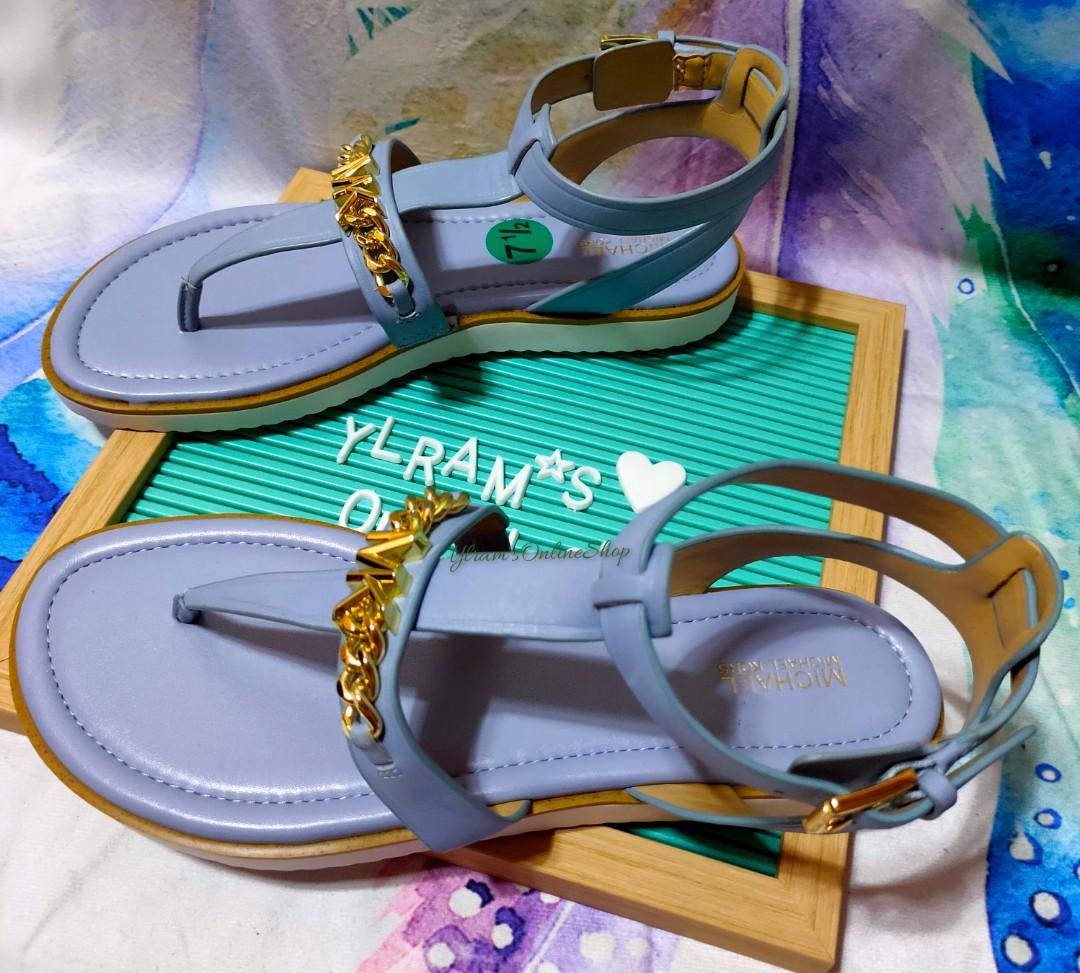 Michael Kors Farrow Thong Sandals Light blue No inclusion
