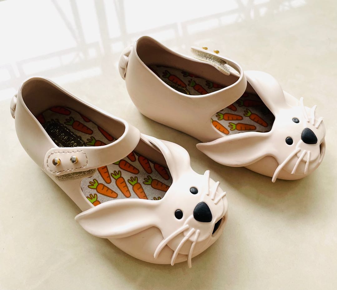 Mini Melissa Shoes kids rabbit design size US 7 EU 22 23 Babies Kids Babies Kids Fashion on Carousell