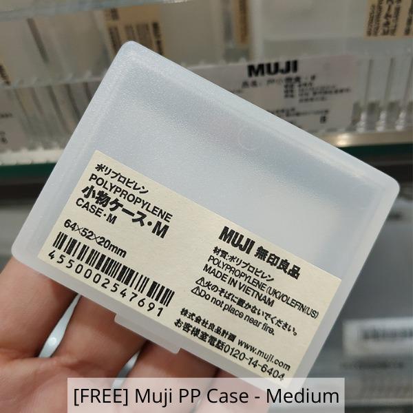 Muji Hanging Case with Pocket (with FREE Muji Totebag, Muji Gel Pen, Muji Cable Case with Stand