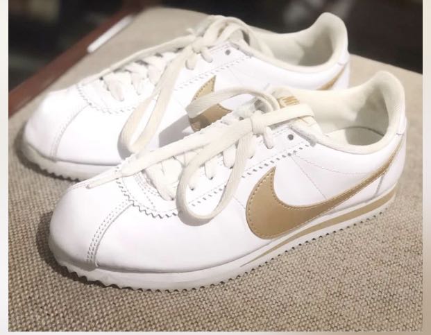 nike cortez with gold swoosh