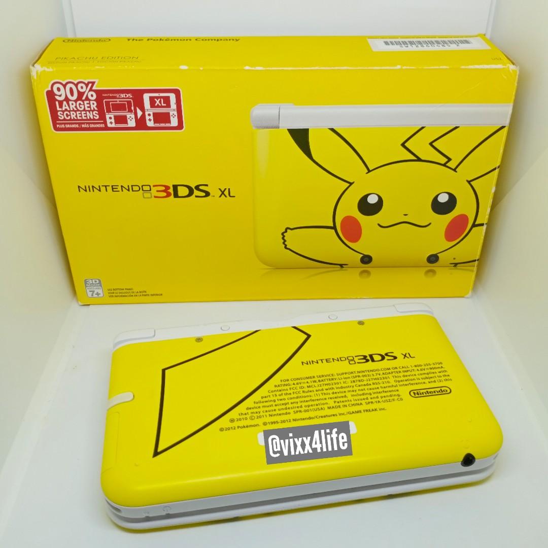 NINTENDO 3DS XL PIKACHU YELLOW EDITION LIMITED EDITION Video