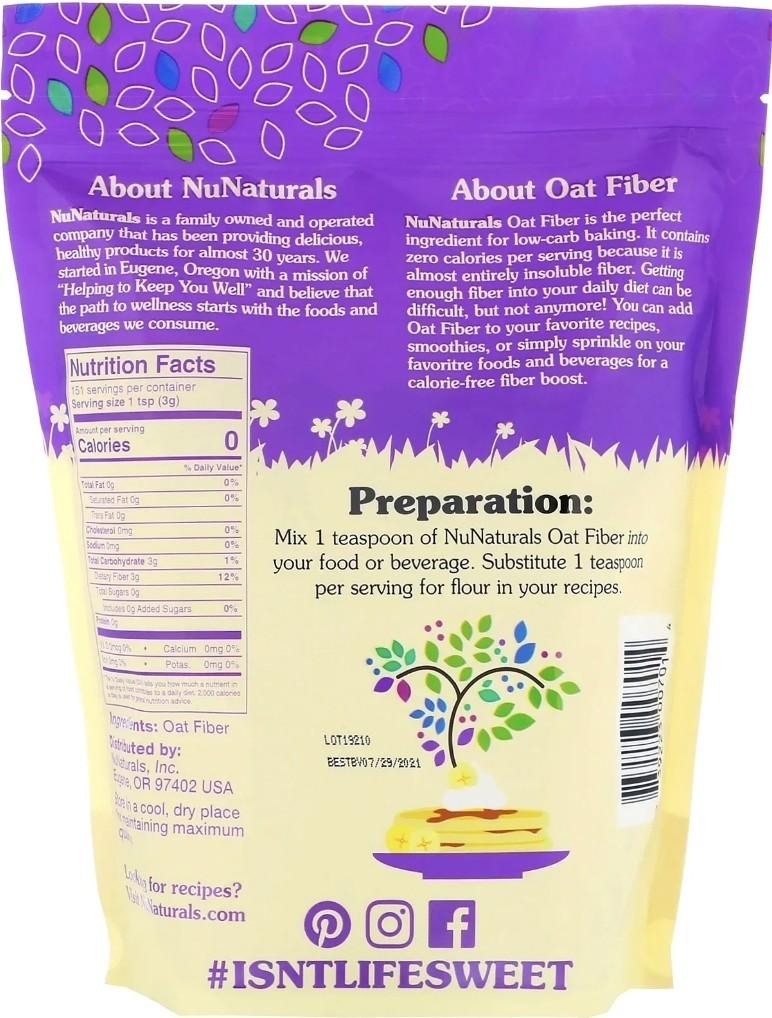 Oat Fiber Keto, Food & Drinks, Packaged & Instant Food on Carousell