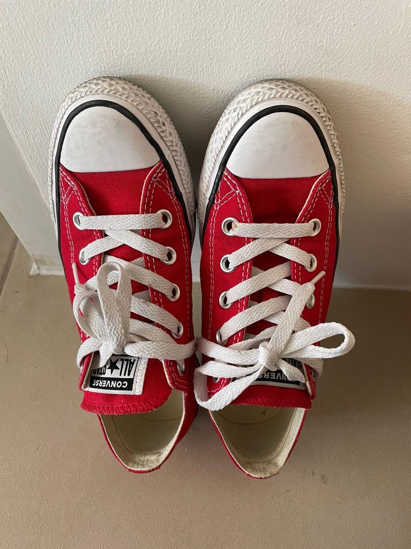 Original Converse Chuck Taylor All Star Low Red US 5.5 Women s