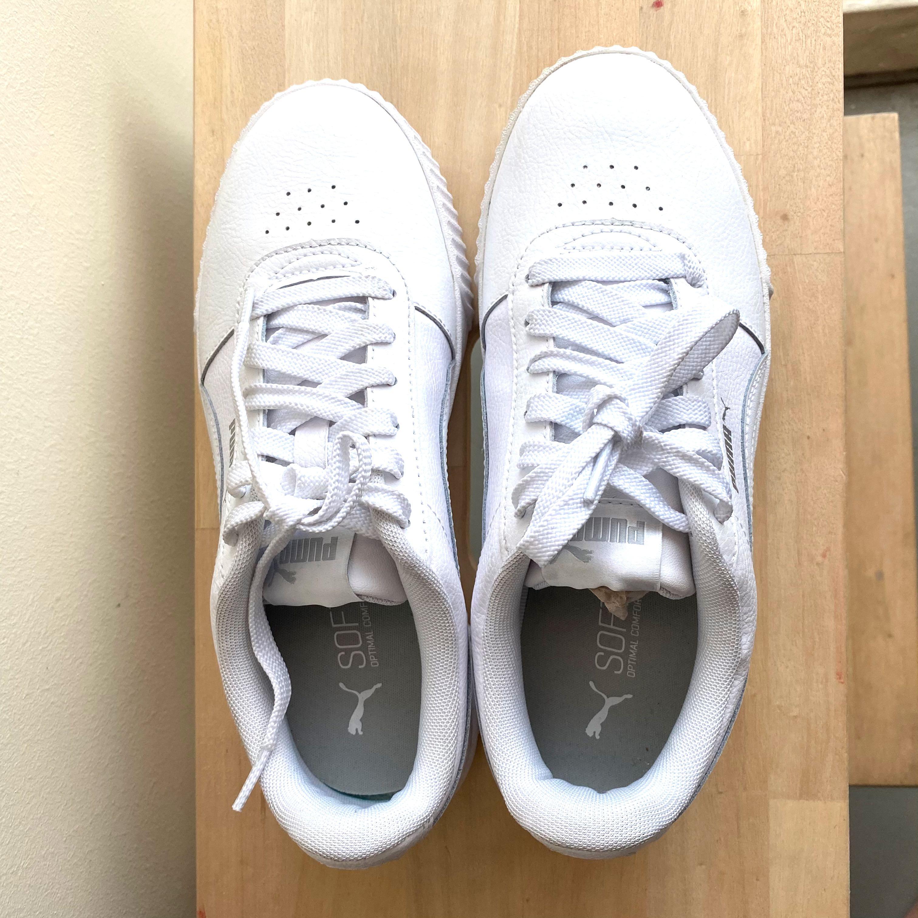 Puma carina clearance patent trainers