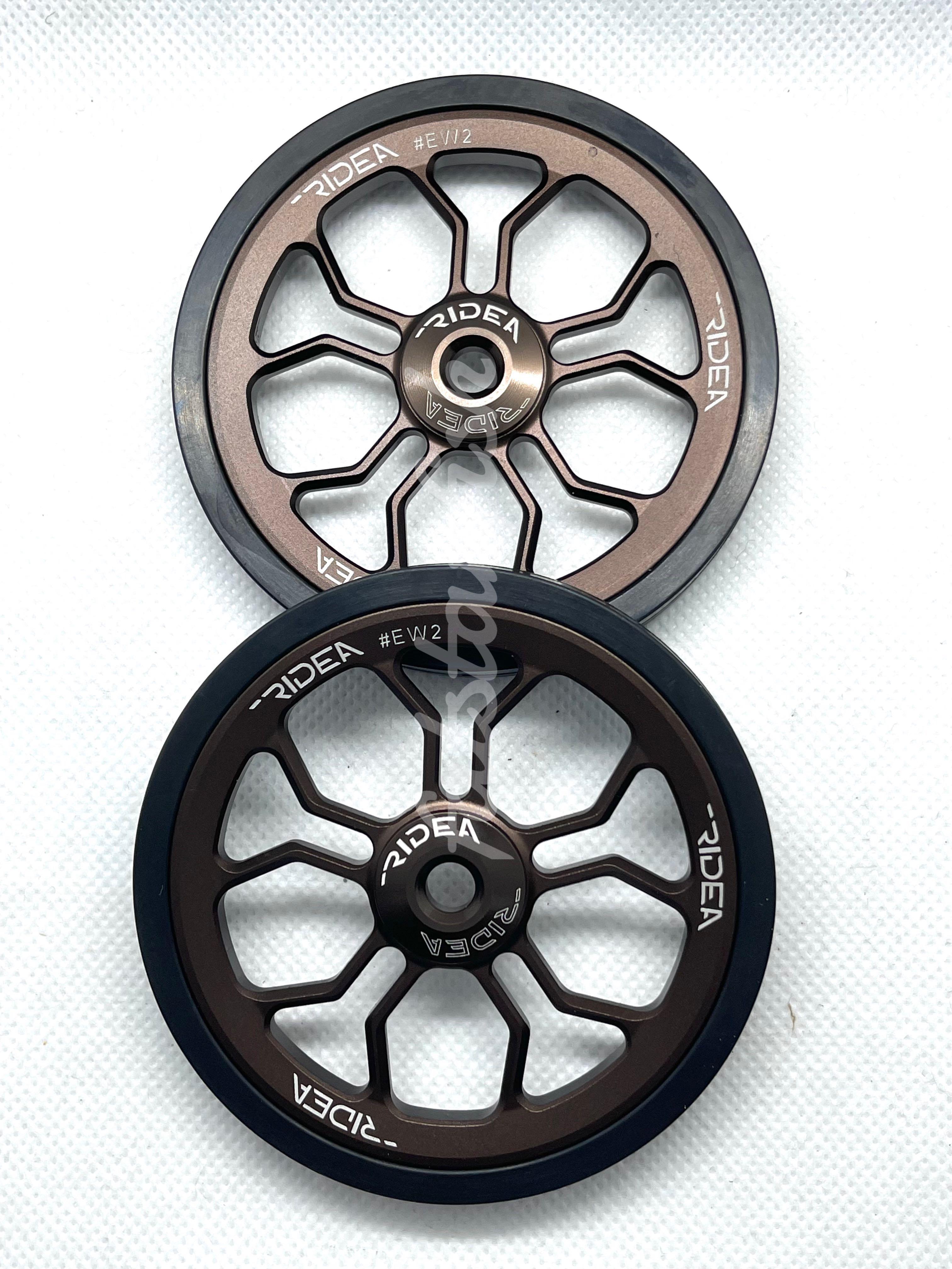 RIDEA Easy Wheel EW2 ブラック 2個セット 147-40876 RIDEA EW2-BK