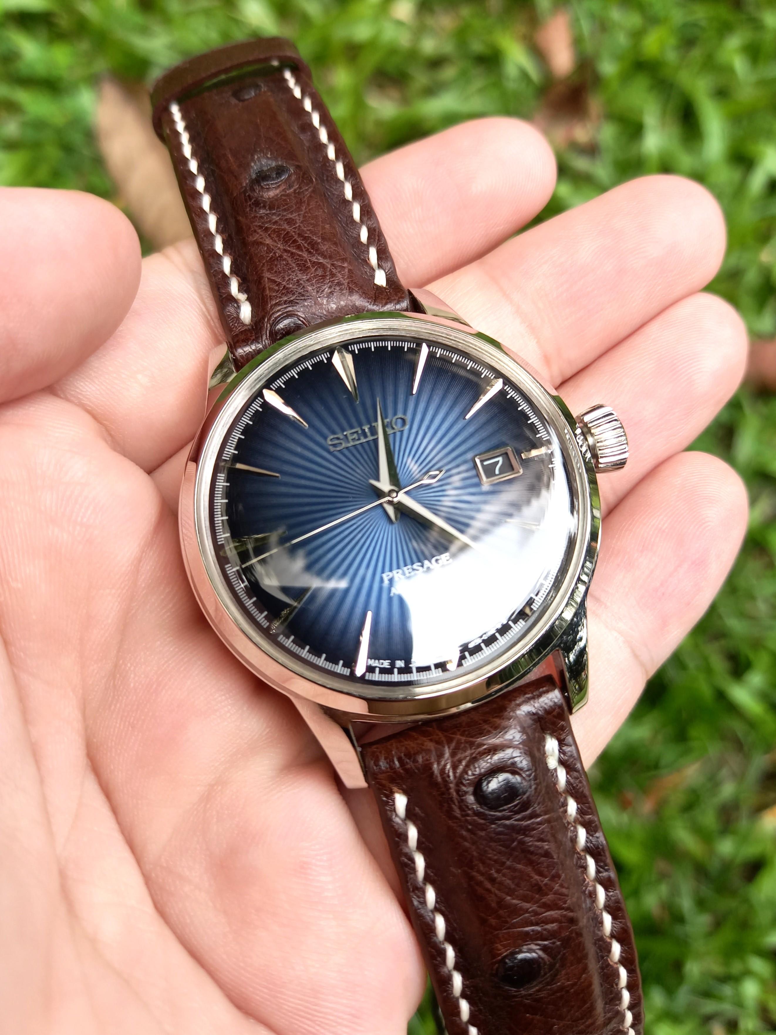 Seiko SRPB41J1 Blue Moon Cocktail Time, Luxury, Watches on Carousell