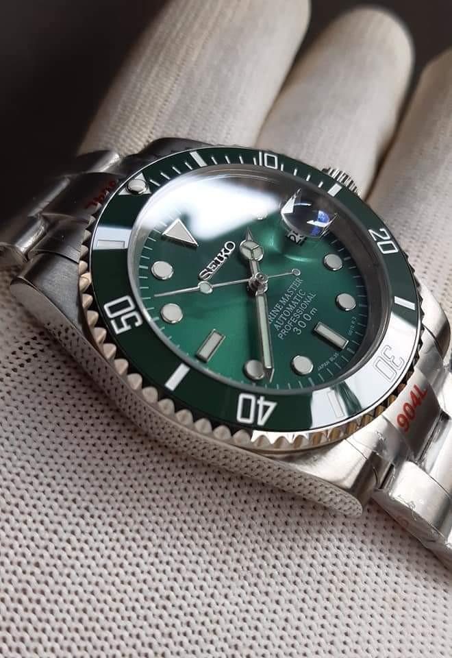 Seikolex Homage Mod watch (Category: Luxury Watches) located in Manila. Submitted by markwrist07 (Listing ID 1080021734, Image 1). Description: Restocked and Repriced! Seikolex Homage Mod 40mm are now available! PM us for orders! 🙏 The New and Improved 904L stainless steel Seikolex Homage Mod 40mm -SUBMARINER -YACHTMASTER -GMT Specifications: -904L stainless steel Sub Case 40mm -Sapphire Crystal with date cyclops -904L Solid Links and Endlinks -
