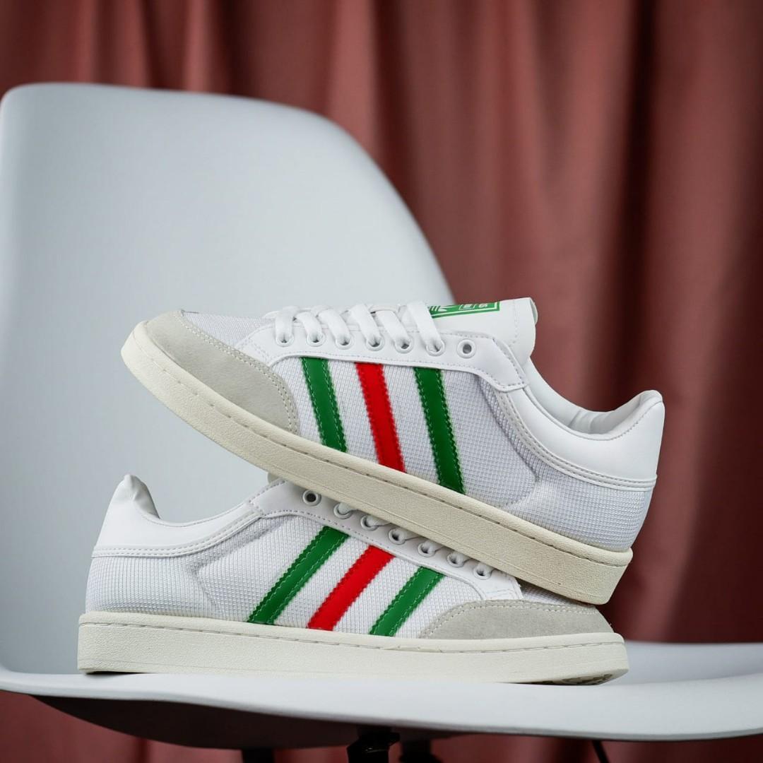 SEPATU ADIDAS AMERICANA WHITE GREEN RED ORIGINAL 100%, Fesyen Pria
