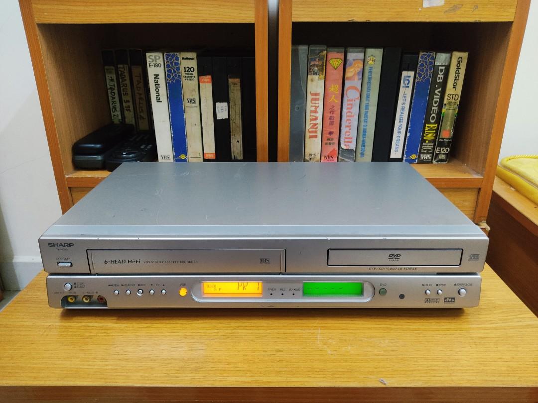 Sharp DV-NC80 VHS VCR Video Cassette Recorder DVD CD Video CD Player ...