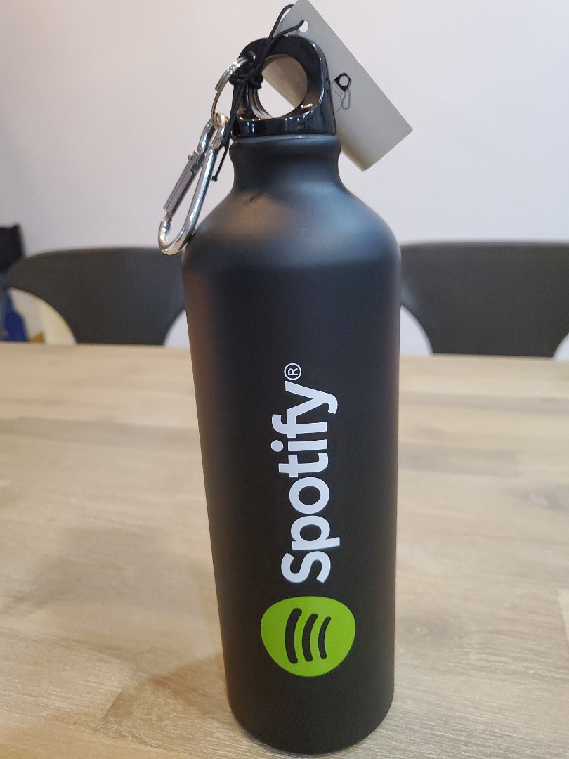 Spotify aluminum water bottle 24oz, Furniture & Home Living