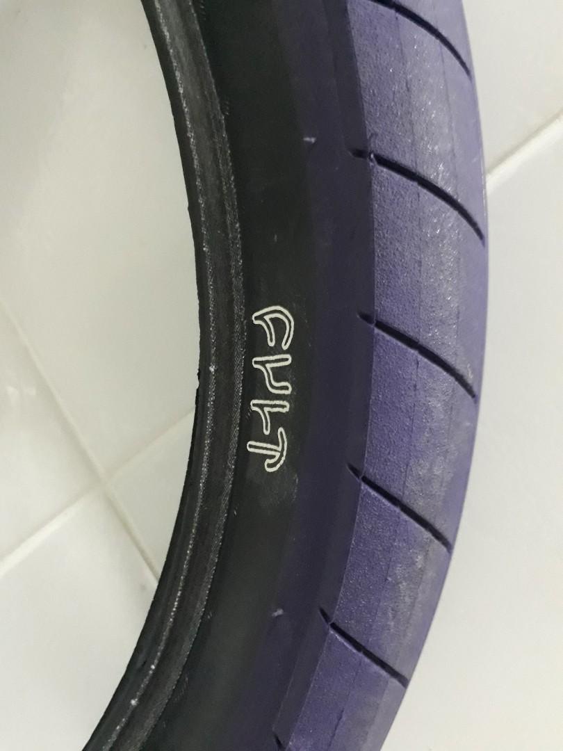 Tayar tyre bmx cult dehart slick 20 20.4 pair Sports Equipment