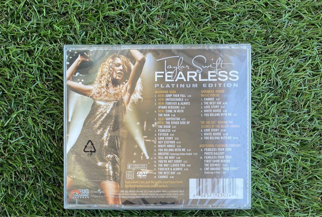 Taylor Swift Fearless Platinum Edition (SEALED) (Category: CDs & DVDs) located in Makati City. Submitted by swizzlestop95 (Listing ID 1099184629, Image 2). Description: 💿 Fearless Platinum Edition 🔍 Brand new and sealed. 💯 guaranteed authentic Rfs: need funds for school.