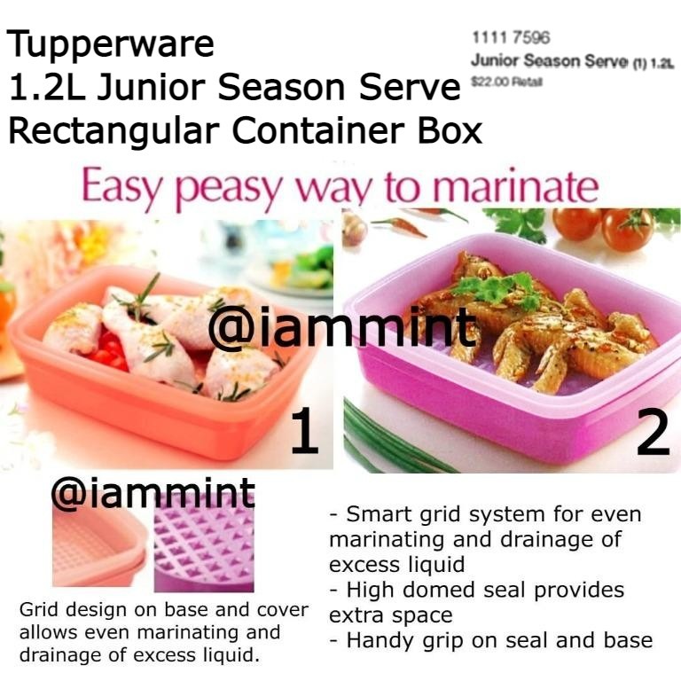 Tupperware Season-Serve Marinating Container