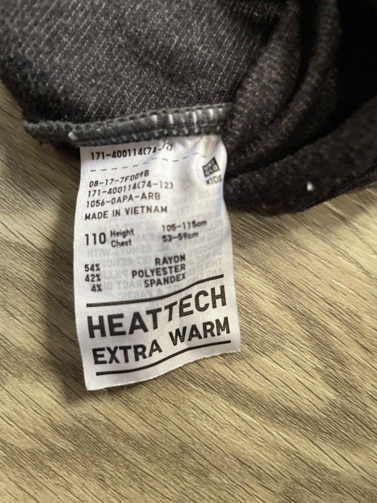 Uniqlo extra warm heat tech 110, Babies & Kids, Babies & Kids Fashion