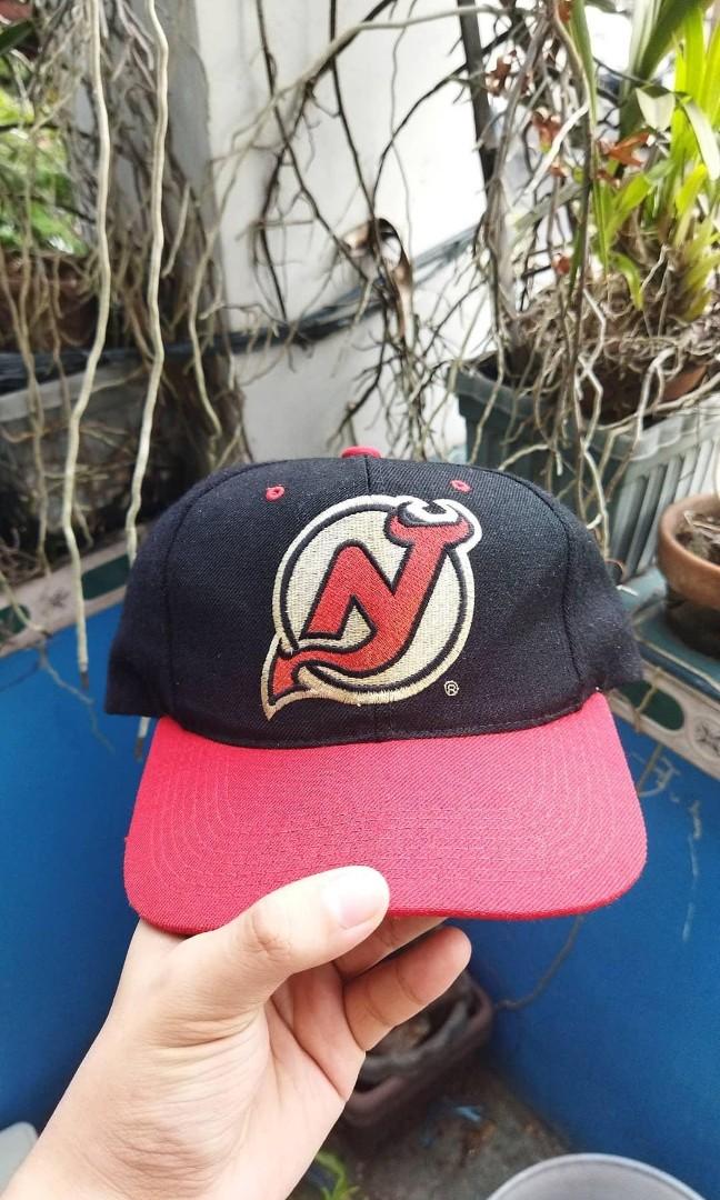 Vintage 90s New Jersey Devils Snapback Hat Cap Rare Retro Logo 7 NHL