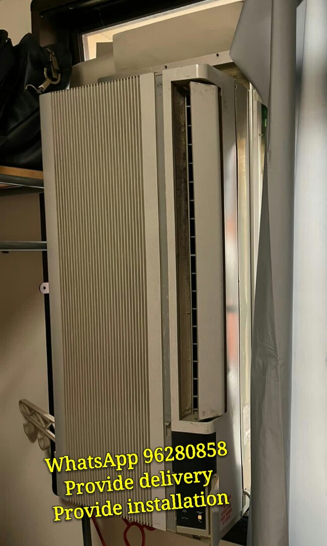 Window Casement Aircon Mitsubishi with draining casement, TV & Home Appliances, Air Conditioners