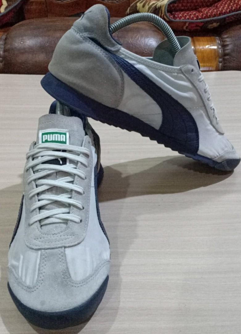 8.5uk Rm68 Puma Roma Grey Dark Blue Men s Fashion Footwear