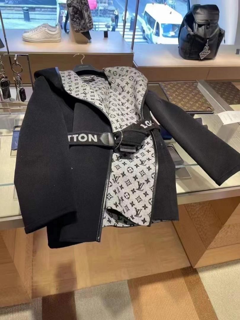 Louis Vuitton Belted Short Wrap Pea Coat